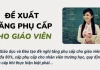 Chi tiết đề xuất tăng phụ cấp cho giáo viên lên tới 80%