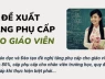 Chi tiết đề xuất tăng phụ cấp cho giáo viên lên tới 80%