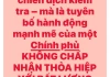 Chính phủ không chấp nhận thoả hiệp với bất lương