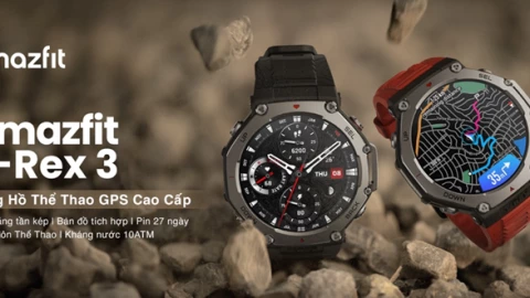 Ra mắt Amazfit T-Rex 3: Đồng hồ thể thao chuyên dùng cho các hoạt động ngoài trời