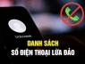 10 đầu số điện thoại Lừa Đảo tuyệt đối không nghe, không gọi video, không kết bạn Zalo