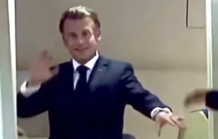 Bị vợ "tác động vật lý" khi xuống sân bay Nội Bài, Tổng thống Macron nói gì?