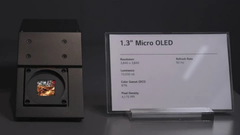 Không thể tin nổi, LG vừa ra mắt màn hình micro-OLED 1.3 inch độ phân giải 4K, đỉnh sáng 10.000 nit