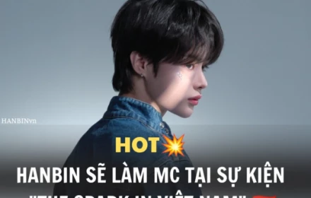 Hot! Hanbin (Ngô Ngọc Hưng) - chàng idol K‑pop đầu tiên là người Việt chính thức trở thành MC cho chương trình "The Spark" tại quê nhà.