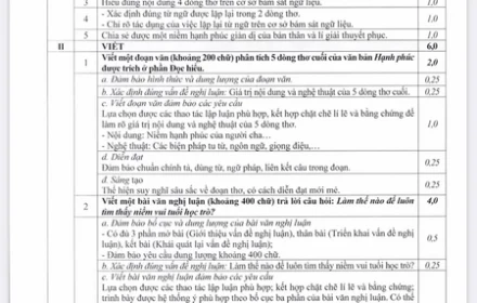 Vì sao nhìn đáp án chấm môn Văn vào 10 Hà Nội năm này nhiều phụ huynh lo lắng?