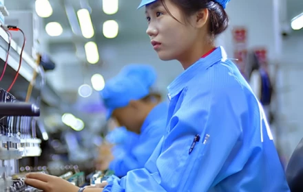 Hình ảnh bên trong hiếm hoi của nhà máy điện tử lớn sản xuất điện thoại của Triều Tiên 🇰🇵