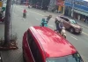 Gã đàn ông ân hận vì đạp ngã nữ xe ôm công nghệ ở Bình Dương
