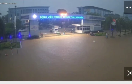 ‼️Thái Nguyên ngập lụt, mưa lớn trong đêm khiến người dân trở tay không kịp