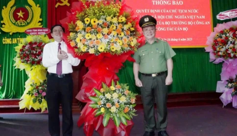 Những Giám đốc công an tỉnh được thăng hàm Thiếu tướng