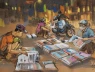 Loạt tranh gợi hoài niệm về một thời đọc báo giấy giữa phố thị vội vã