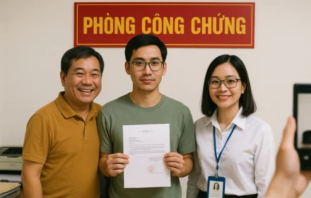 Vì sao từ 1/7/2025, người dân đi công chứng phải chụp ảnh cùng công chứng viên