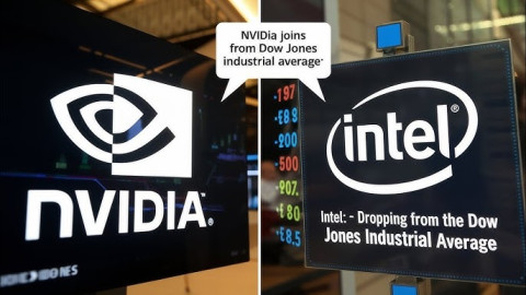 Biến động lớn trong ngành bán dẫn: Intel bị loại khỏi chỉ số Dow Jones, Nvidia thế chỗ