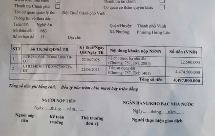 Bán đất 3 tỉ, phải nộp thuế 4,5 tỉ - câu chuyện có thật ở Nghệ An và lý do đằng sau