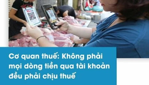 "Mọi khoản tiền được chuyển vào tài khoản cá nhân đều có thể bị cơ quan thuế kiểm tra và