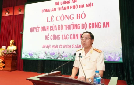Đại tá Lê Văn Tuân được bổ nhiệm giữ chức Phó Giám đốc Công an TP Hà Nội