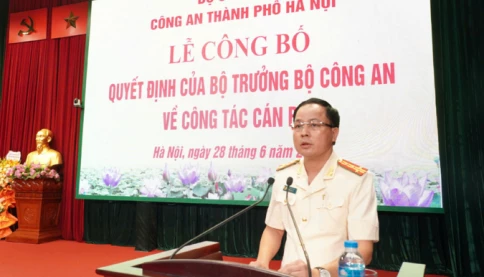 Đại tá Lê Văn Tuân được bổ nhiệm giữ chức Phó Giám đốc Công an TP Hà Nội