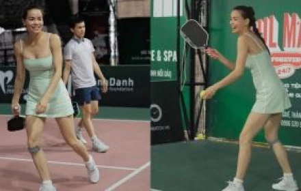 Hồ Ngọc Hà mặc váy không thể ngắn hơn đi đánh pickleball, CĐM nhức mắt tưởng mới xuống khỏi giường