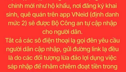 Mọi người lưu ý: Thông tin địa chỉ, nơi cư trú Bộ Công an sẽ cập nhật cho người dân!
