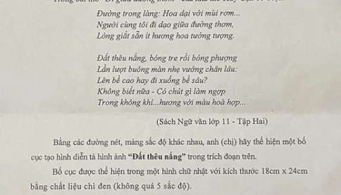 Đề thi vẽ hay đề văn? Đại học Kiến trúc Hà Nội khiến nhiều người bất ngờ