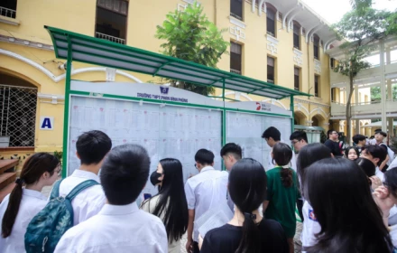 Điểm chuẩn vào 10 Hà Nội 2025 của 115 trường THPT công lập, từ cao xuống thấp. Sự phân hóa rõ tệt