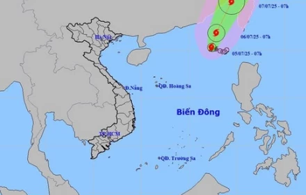 Dự báo thời tiết áp thấp nhiệt đới trong những giờ tới