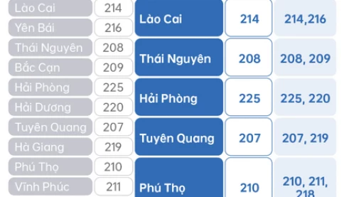 Mã vùng điện thoại thay đổi thế nào sau khi sáp nhập tỉnh thành?
