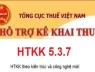 HTKK 5.3.7 kết xuất tờ khai không tương thích iTaxViewer