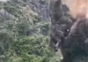 Video hàng nghìn tấn đá trên núi đổ xuống ở Ninh Bình, bụi mù mịt