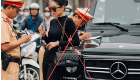 Khán giả chỉ trích á hậu Phương Thảo đăng đu trend ghép ảnh bị cảnh sát giao thông xử phạt trên đường phố