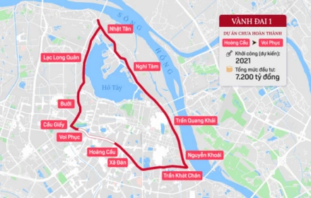 Vành đai 1 Hà Nội gồm những khu vực nào?