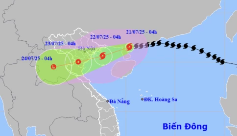 Bão số 3 hôm nay sẽ đổ bộ vào vịnh Bắc Bộ, qua Quảng Ninh - Hải Phòng, Hưng Yên, Thanh Hóa như thế nào?