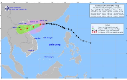 Tin mới nhất bão số 3 Wipha: Cách Quảng Ninh-Hải Phòng 233km, sắp vào vịnh Bắc Bộ