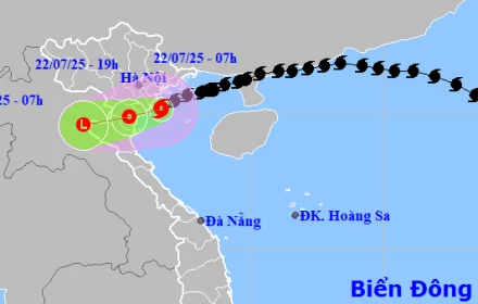 Bão số 3 Wipha đã vào ven bờ Hải Phòng - Ninh Bình, nhiều nơi mưa lớn