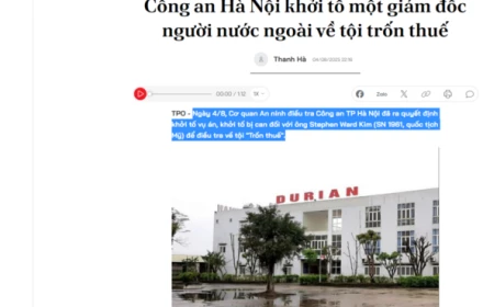 Một giám đốc người nước ngoài vừa bị khở tố về tội trốn thuế là ai?