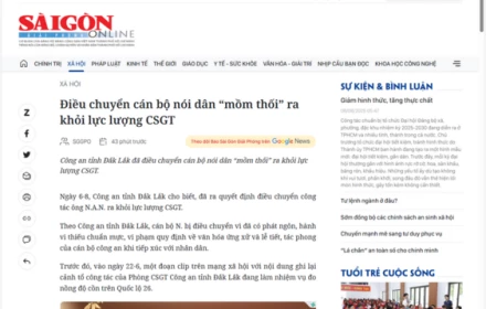 Nóng! Điều chuyển cán bộ nói dân “mồm thối” ra khỏi lực lượng CSGT
