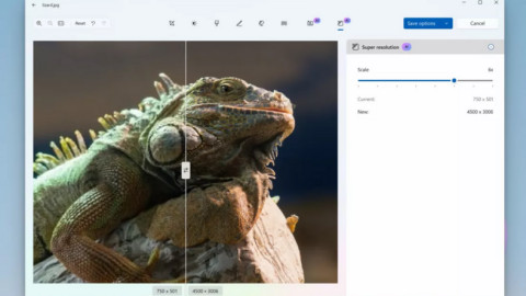 Ứng dụng Photo và Paint được Microsoft tích hợp nâng cấp độ phân giải bằng AI