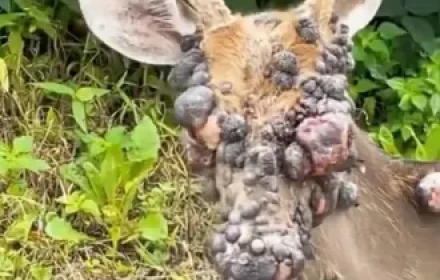 Có chuyện gì đang xảy ra ở Hoa Kỳ vậy? Những bức ảnh kỳ quái về loài hươu 'mọc gai', thỏ và sóc zombie