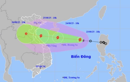 Bão số 5 mạnh lên cấp 8-9, giật cấp 11, dự báo càng vào gần đất liền càng mạnh