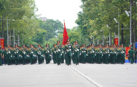Hoành tráng những hình ảnh tổng hợp luyện diễu binh diễu hành lần 2 tại Quảng trường Ba Đình