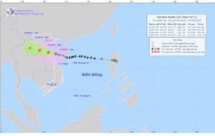Bao giờ bão số 5 Kajika đổ bộ đất liền?
