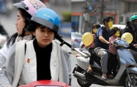 Đi xe máy không đội mũ bảo hiểm đúng cách có bị giữ xe không?