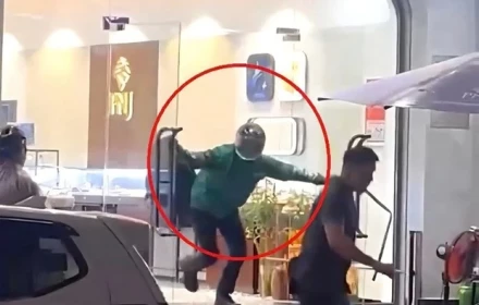 Nam thanh niên mặc áo Grab, cầm búa cướp tiệm vàng ở Đà Nẵng
