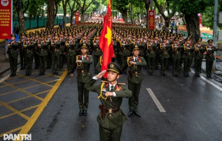 Những hình ảnh bắt đầu tổng duyệt diễu binh, diễu hành A80