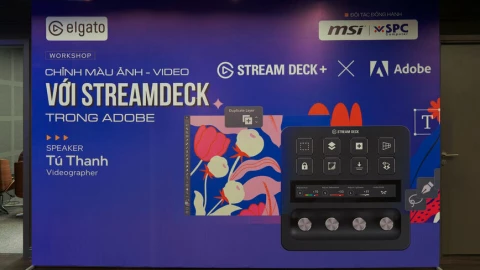 Học cách "pro" edit video tại workshop "Chỉnh màu Ảnh - Video với StreamDeck trong Adobe"