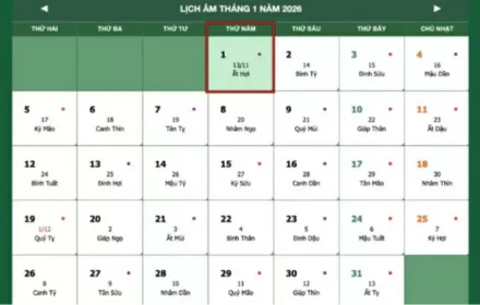 Lịch nghỉ Tết Dương lịch 2026