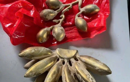 Thua anh! Người đàn ông làm nải chuối bằng vàng giả để lừa vàng thật 😓