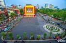 Quang cảnh khác lạ ở Quảng trường Đông Kinh Nghĩa Thục sau khi dỡ 'Hàm cá mập'