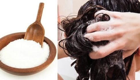 Cách gội đầu bằng muối giúp tóc chắc khỏe, giảm gãy rụng, tóc con mọc tua tủa