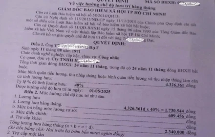 Lương hưu tối thiểu thay đổi như thế nào từ 1/7?