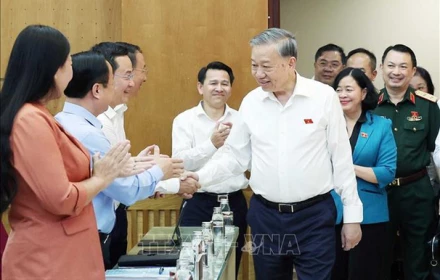 Tổng Bí thư Tô Lâm tiếp xúc cử tri 11 phường Hà Nội